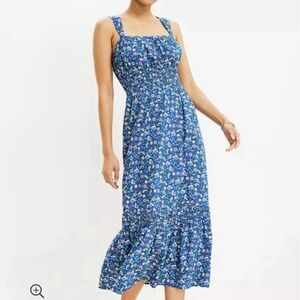 Tiered Floral Maxi Dress Large Cottage Core Prairie Romantic Garden Fairy Party